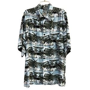 John Severson Kahala Shirt Men's XXL Tropical Button Front Hawaiian